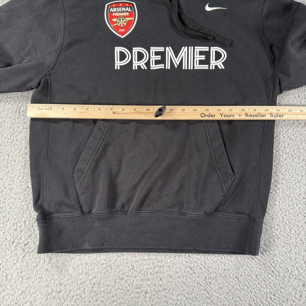 Arsenal Hoodie Mens Medium Black Soccer Pullover Nike 2021 Football Sweatshirt‎ - Picture 10 of 15